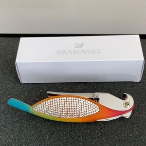 Swarovski Crystal parrot corkscrew bottle opener